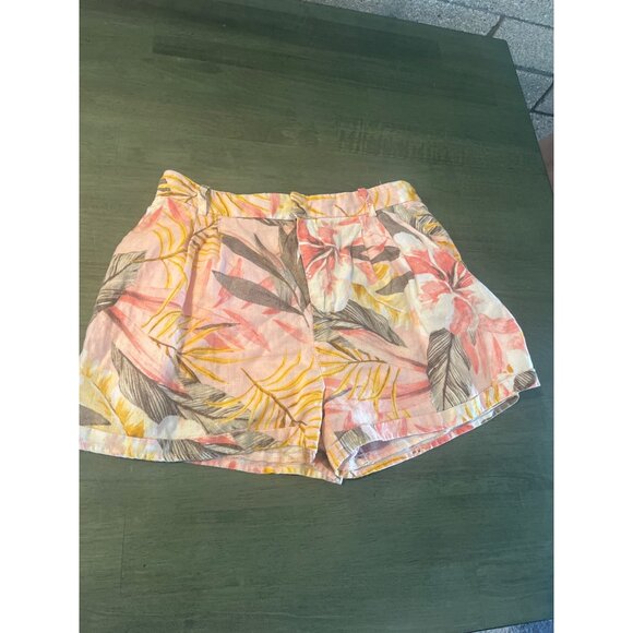Joie Womens Jalynn Floral Linen High-Waisted Shorts Size 2 - Picture 3 of 9